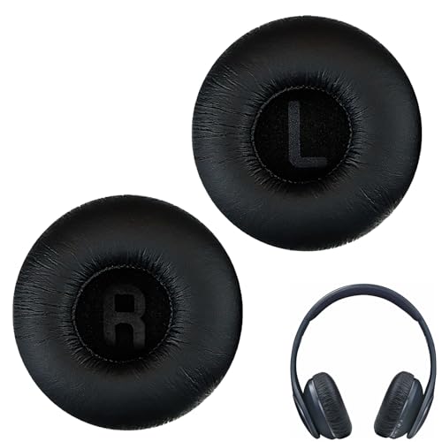Huybaa 2PCS Ersatz Ohrpolster für JBL T500BT/T450BT/TUNE510BT – Weiche Schaumstoff-Ohrkissen mit PU-Leder, Schwarz