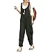 Produktbild Damen Frauen Retro Latzhose Lässig Insgesamt Baggy Jumpsuits, Morbuy Leinen Taschen Playsuit Hose Lange Harem Casual Overalls Täglichen Trousers Pants (M,Armeegrün)