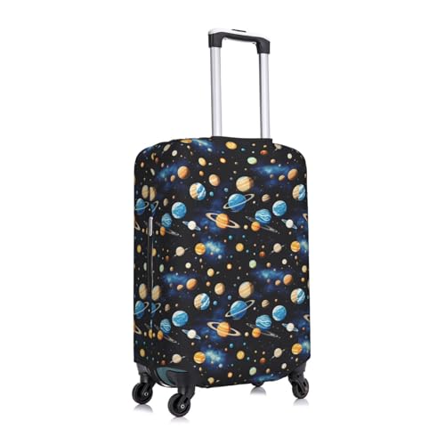 Outer Space Planets Print Elastic Washable Baggage Protector Universal Suitcase Cover Travel Luggage Cover3