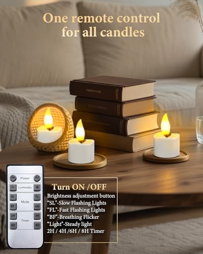 Bougie LED thé rechargeable pour remplacer les bougies à cire sans risque - 3