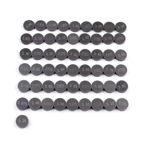 Cuñas de válvula ajustables 10,00mm para solucionar la pérdida de compresión en moto 55 uds