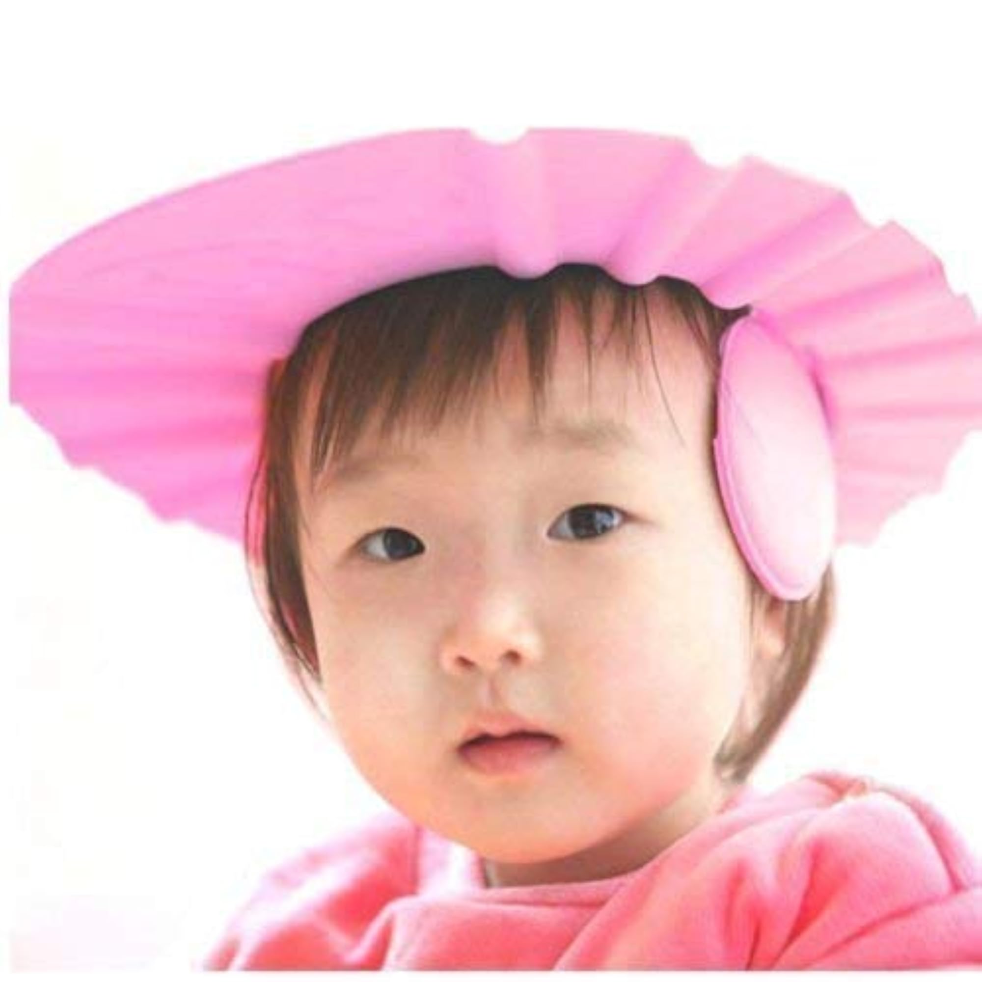 Adjustable Soft Bathing Baby Shower Cap, Eye & Ear Protector