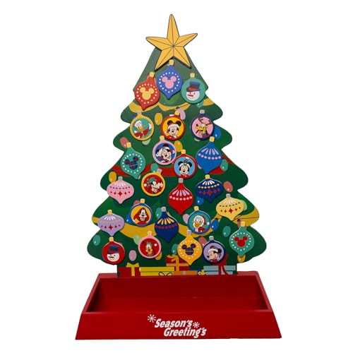 Disney Kurt Adler - Árbol de Adviento de 40,6 cm con adornos magnéticos
