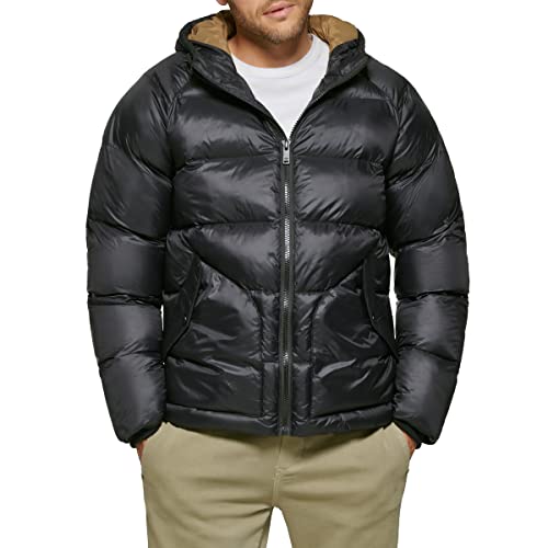 Dockers Men's Recycled Quilted Hooded Puffer Jacket