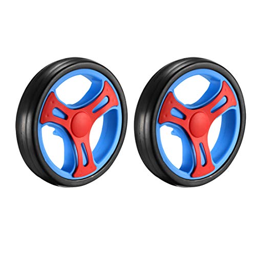 sourcing map Plastic Swivel Pulley Wheel 152mm/6inch Dia Single Wheel 6mm Mounting Hole Dia, 2pcs