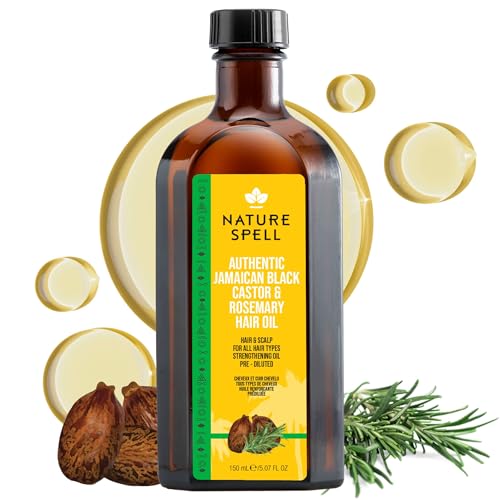 Nature Spell Jamaican Black Castor and Rosemary Oil Blend Vegan 150ml