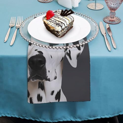 Servilletas de Tela Dalmatian 18.7x18.7 in 4 Piezas miniatura 4