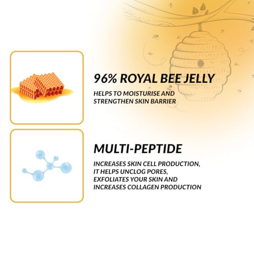 Image of Bee & Beauty Bio-Collagen Deep Mask and Immortal Bee Face Serum Combo | With Powerfull Royal Jelly Formula | Deep Hydration & Firming Skincare Combo | Helps Improving Skin Elasticity