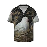 Photo Gallery camicia da spiaggia traspirante con stampa erba e colomba e camicia casual da uomo, perfetto outfit estivo, nero, m Photo Gallery camicia da spiaggia traspirante con stampa erba e colomba e camicia casual da uomo, perfetto outfit estivo, nero, m