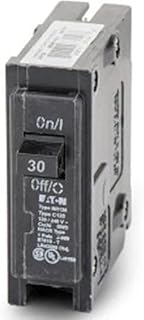 EATON CORPORATION Eaton Br130 Single Pole Interchangeable Circuit Breaker, 120V, 30-Amp, Pack of 1, Black