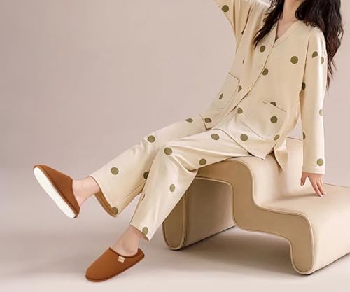 ONCAI Women's House Slippers, Cushion Memory Foam Waffle Upper Home Comfortable Warm Winter Cozy Soft Lightweight Indoor Best House Shoes Non-slip Rubber Sole US Size 5-112