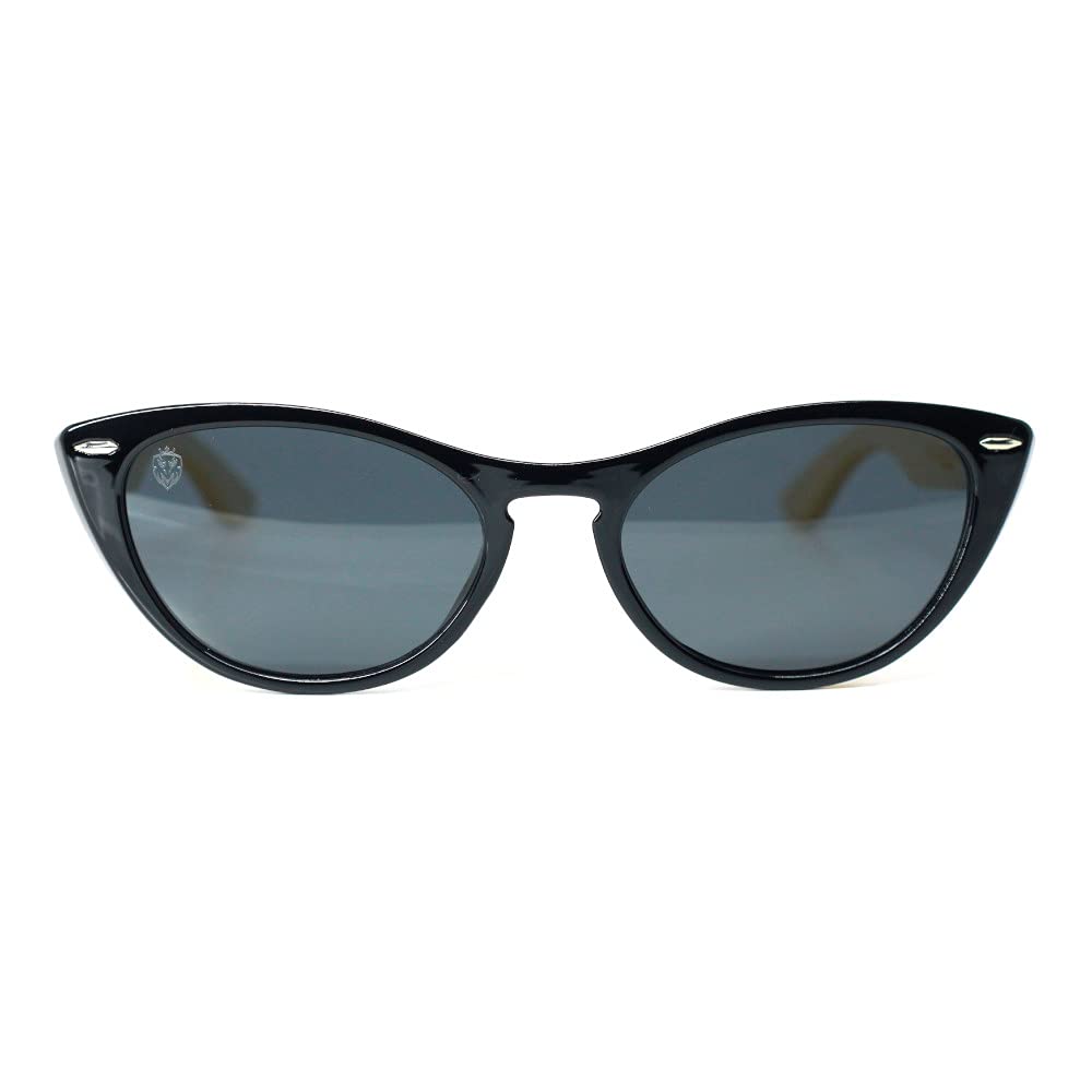 MAFIAWOOD EXCLUSIVE WEAR Antoinette Polarized Bamboo Eyeglasses Cat-style Sunglasses