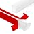 Flexible Quarter Round Molding Peel and Stick Rubber Trim Molding Double-Sided Self Adhesive Wall Corner Trim for Floor, Bathrooms, Countertops (1/2” W x 1/2” H x 3.3 Ft, White)