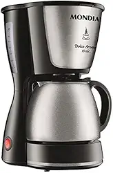 MONDIAL Cafeteira Elétrica Dolce Arome, Preto/Inox, 550W, 110V - C-34 JI 15X