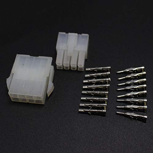 Set di 2 connettori terminali elettrici 5557 5559 a 10 pin da 4,2 mm, 2 connettori maschio e femmina a 5 poli.