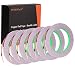 6 PCS Copper Foil Tape with Double-Sided Conductive Adhesive,【1/4inch X 21.8yards】PEMOTech Conductive Copper Tape for Stained Glass, EMI Shielding, Soldering, Grounding, Paper Circuit, DIY Craft