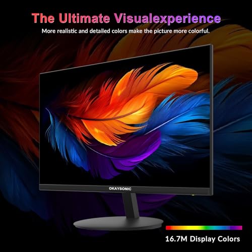 Image of 24 inch FHD Office Monitor - 100Hz Refresh Rate & 1ms Response for Ultra-Smooth AMD FreeSync, Frameless, Built-in Speakers, Eye Care