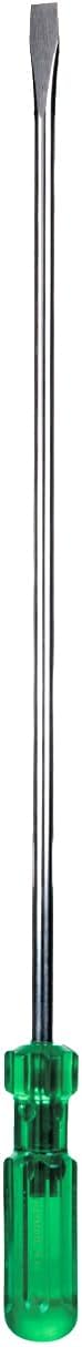 Taparia 931 Steel (13.0 x 1.9mm) Flat Tip Screw Driver (Green and Silver)