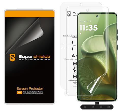 Supershieldz - Supershieldz (2 Pack) Designed for Motorola Edge 2025 Screen Protector, High Definition Clear Shield (TPU) - -11%