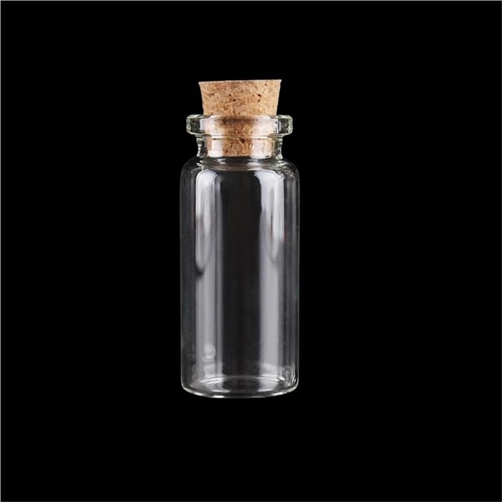 Loacea Glass Vial Small Cute Mini Glass Bottles Height 23mm-110mm, Cork Stopper Vials Jars Containers 5pcs(22x60mm)