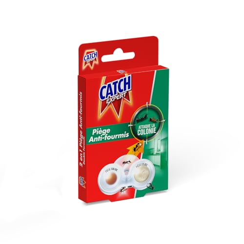 CATCH Pack de 2 Pièges Anti-Fourmis 2en1