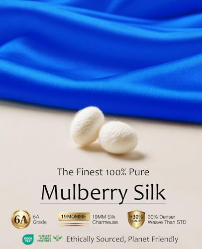 Image of MANSPHIL 100% Real Mulberry Silk Pocket Square for Men, 11x11 Inch Solid Handkerchiefs, Multi Colors