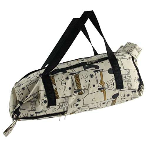 Bolsa De Contenção Gato Cachorro Imobiliza Animais Pet (Bege, M)