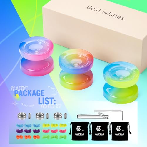 image for MAGICYOYO Yoyo K2 Pack of 3, Professional Responsive Yoyo for Kids Beg
