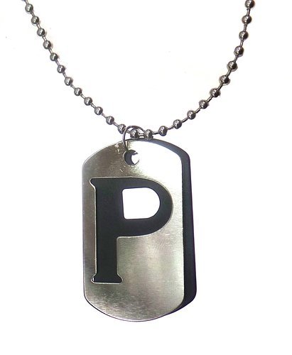 Buy 'P' Name Steel Locket pendant With 