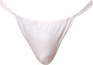 Men's String Adjustable Briefs Thongs Sexy Low Rise Tie G String Bikini Underwear Bulge Pouch Underpants