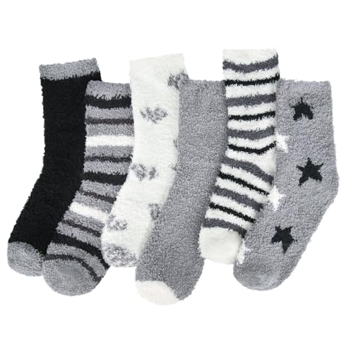 Justay Sowarm Damen Kuschelsocken Flauschige Socken Wintersocken 39-42 Haussocken Warme Bettsocken Korallenfleece Plüschsocken Geschenke Geschenke für frauen