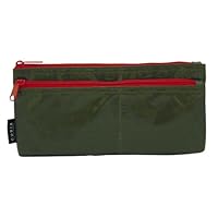 Amazon | キュービックス ペンケース フラット ポケット付 カーキ