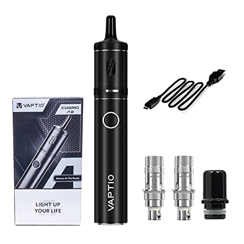 VAPTIO Cosmo A2 Kit Elektronische Zigarette 2000 mAh 25W Vape Pen mit 2 Stück 0,7 ohm(C6)/ 1,0 ohm(C5) Mesh Coil,No E Liquid No...