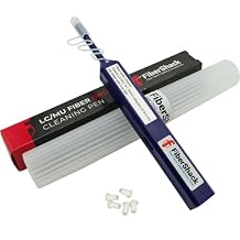 Fibershack - 1.25mm LC Fiber Cleaner Pen. 800+ Single Click Fiber Cleaner. LCUPC Optical Connector Cleaner & Endface Cleaning Pen with Damage Protection Case & Dust Caps