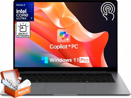 Image of Samsung Galaxy Book6 Touchscreen AI Laptop, 16 inch FHD+ 120Hz IPS Display, Intel Ultra 7 355, 16GB DDR5 RAM, 1TB SSD, Copilot+ PC, Backlit Keyboard, 24 Hours Battery Life, Windows 11 Pro, Gray
