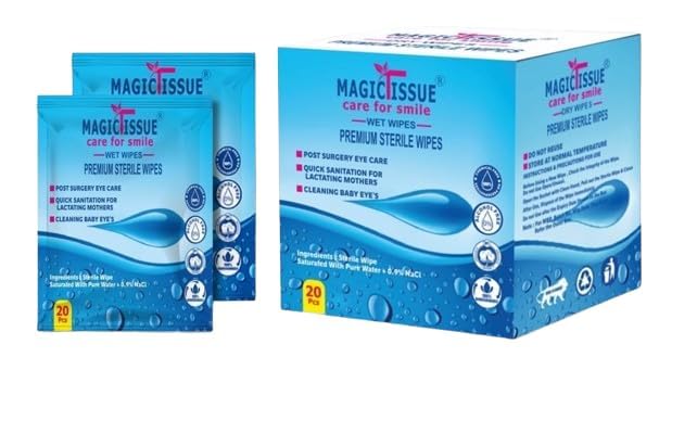 Wipes Normal saline 20 sterile wipes Cleansing For Daily Eyelid & Eyelashes Hygiene, Itchy-Irritated Eye Wipes (Pack of 1- (20 C))-image-41