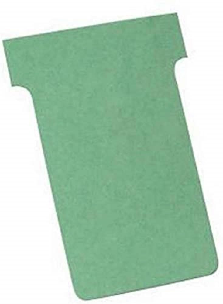 Nobo Board Accessory, T-Cards in Blister Pack, Size 3, Pack of 100, Green Green
