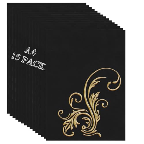 CYEER 15 unidades A4 MDF de color negro