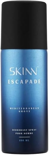 Skinn By Titan | Escapade Mediterranean Grove Deo - 150 ml|Perfume For Man| Gift Set For Men | Long Lasting Smell Deoderan...