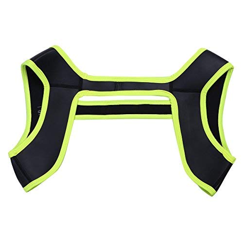 Black Friday Clearance TiaoBug Men's Neoprene Harness Fitness Sports Shoulder Strap Muscles Protector Black Small