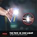 300-Lumen LED Work Light Flashlight: Durable Pocket Sized Magnetic Flashlight Featuring 2 Light Modes, A Pocket Clip, Hanging Hook and Magnetic Base - NEBO TINO 6809 – Assorted Color Option