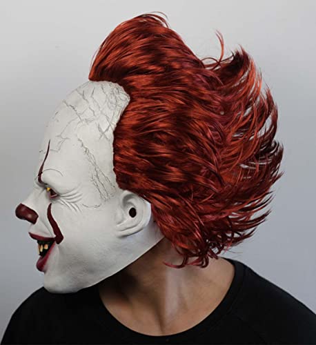 SHIFANQI Scary Clown Mask Creepy IT Mask for Adult Halloween Cosplay Costume Horror Halloween Mask Party Decoration Prop Accessory - Image 3