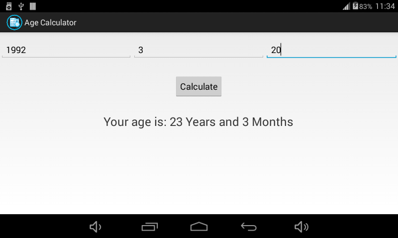 Age Calculator - App on Amazon Appstore
