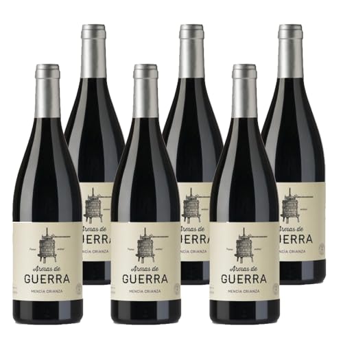 Armas de Guerra Mencía Crianza, D.O. Bierzo, Vino Tinto, Pack 6 Botellas
