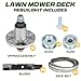 48 inch Lawn Mower Deck Spindle Rebuild Kit for John Deere LA130 LA140 D140 D150 145 155C E140 E150, 3 Spindle Assembly for AUC15811 GY20454 GY20867+3 Idlers GY20067+3 Blades GX21784+1 Belt GX20571