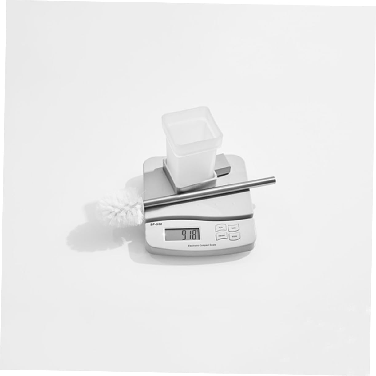 Portaescobillas de Acero Inoxidable 304 Ahorro de Espacio para Montaje en Pared Set Accesorios Baño Soporte Cepillo Dientes y Vaso de Cristal de Baño en Casa o Hotel