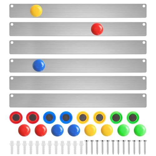 Magnetica pared Autoadhesivo, 6 Piezas Tablero Magnetico,