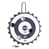 Paket beinhaltet: Das Paket beinhaltet 1 magnetisches Ziel aus Metall und Kunststoff und 6 Metallkappen.