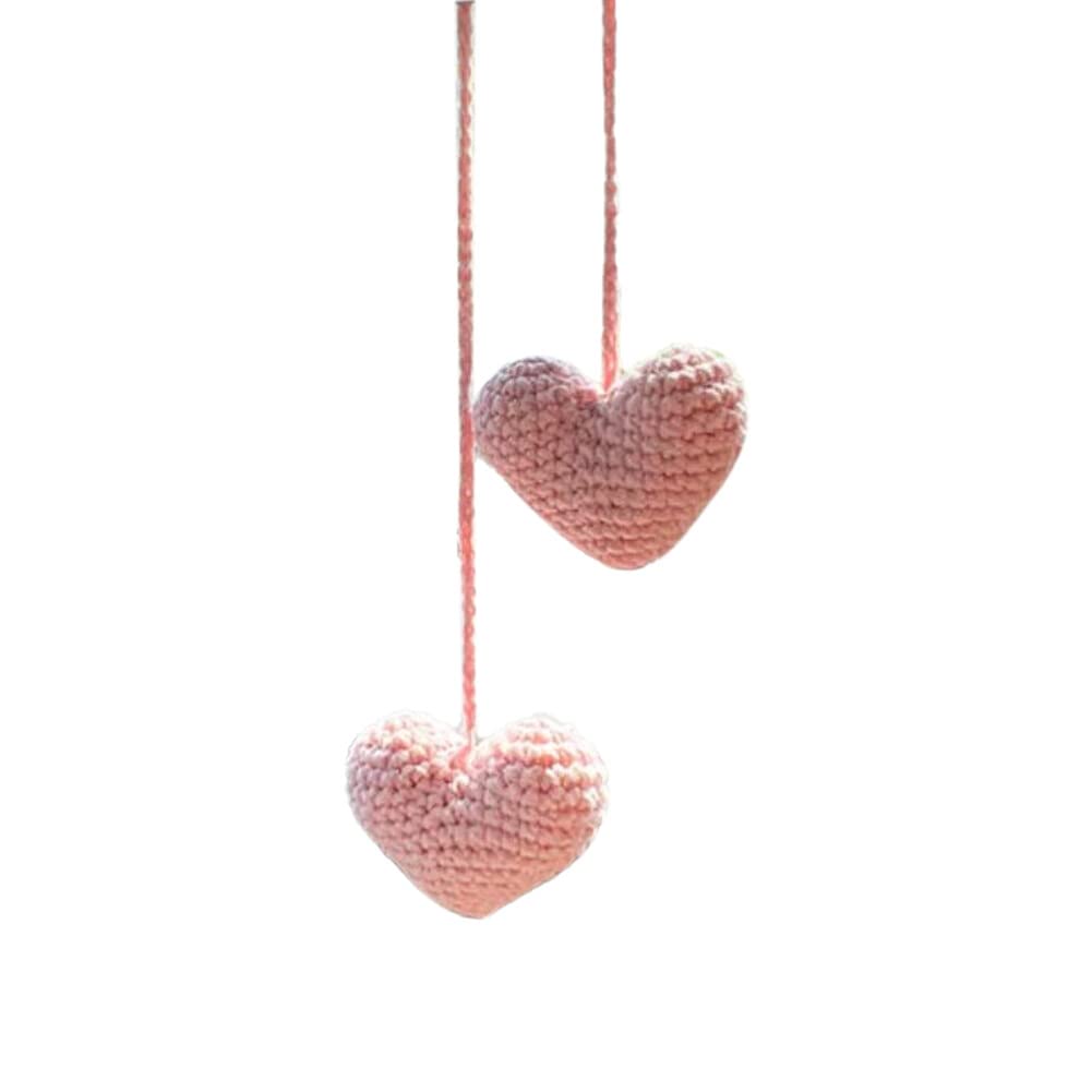 Amazon.com: Eforcase Cute Crochet Car Mirror Hanging Accessories