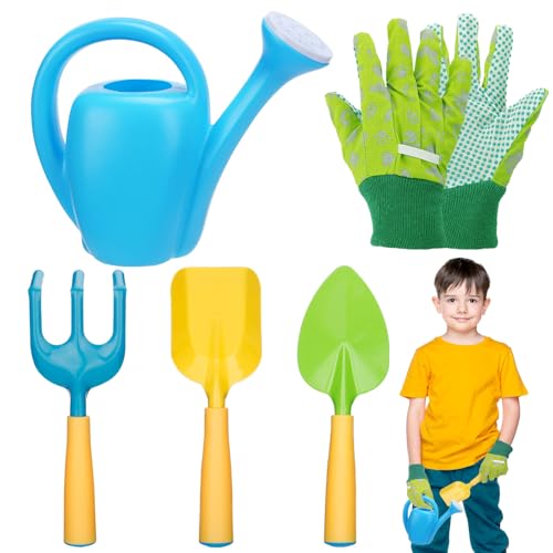 Biubee Toddler Gardening Tools Set - Sturdy Kids Watering Ca